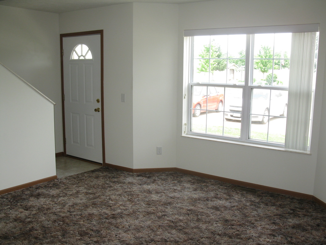 Living Room looking at the front door in 300 Place Town Home