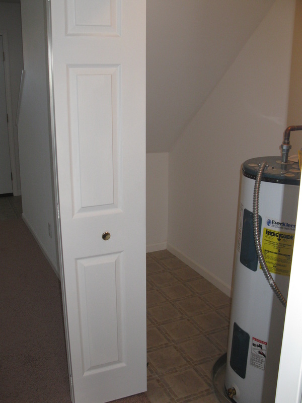 Utility closet in 400 Place Town home