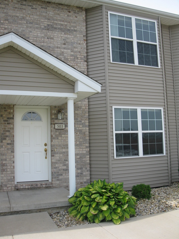 Street view of front door outside 500 Place 2 bedroom Town home