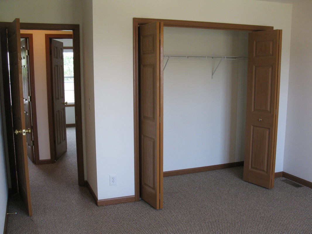 Master bedroom closet in 500 Place 3 bedroom town home