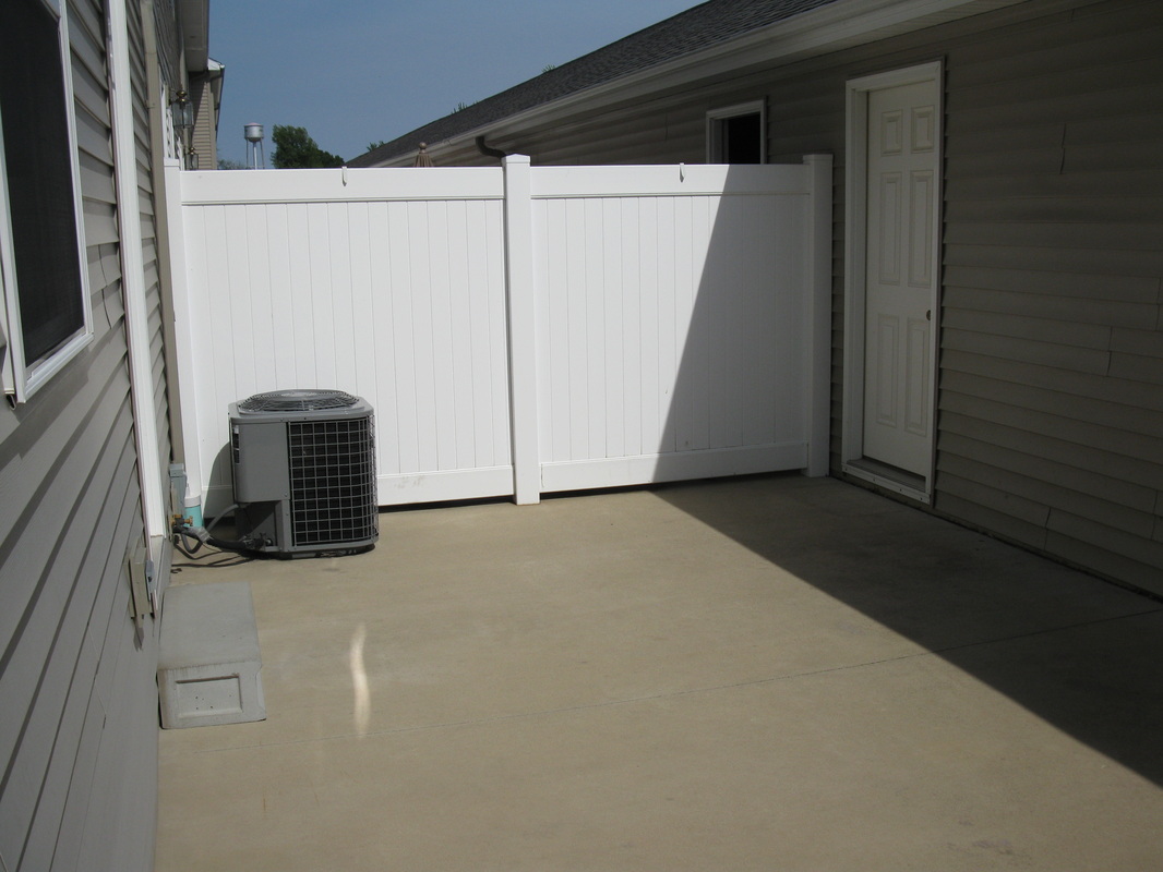 Private patio outside 500 Place 3 bedroom town home