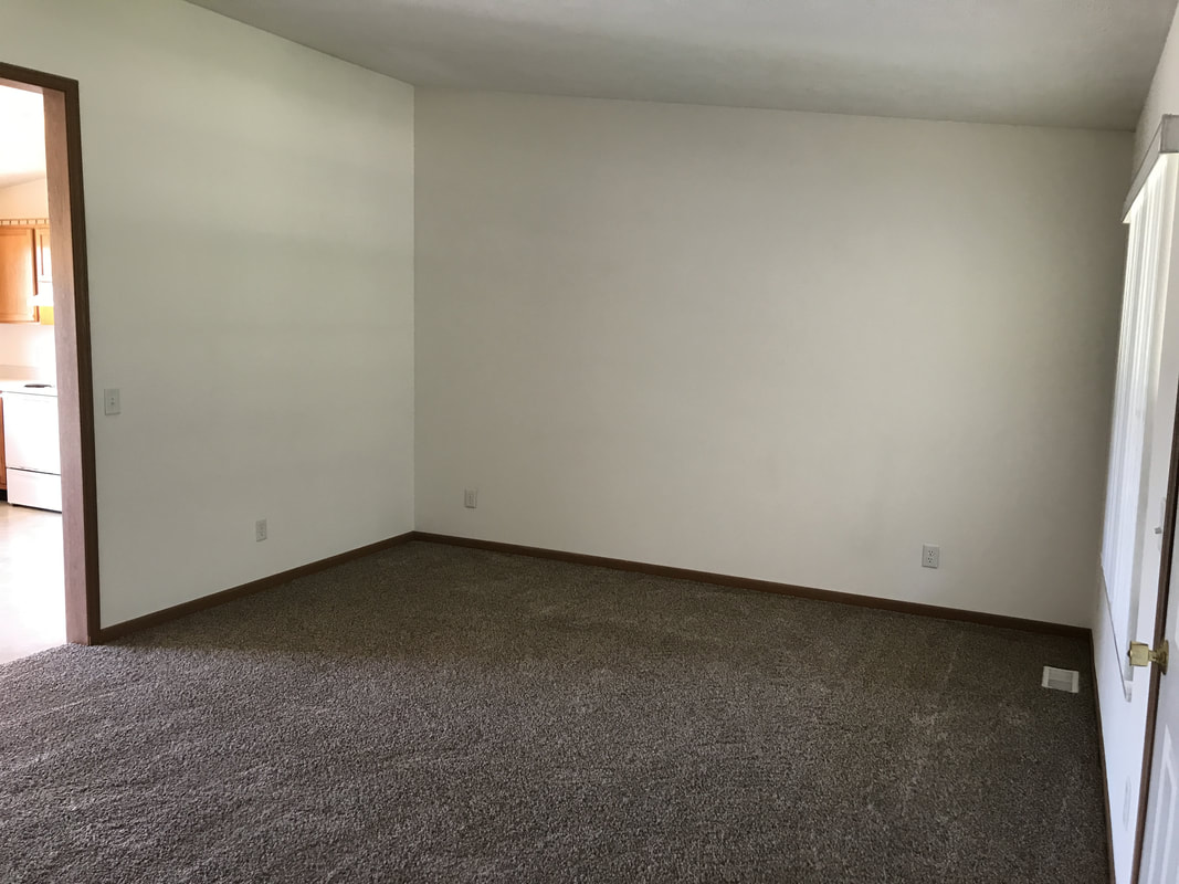 Living room in Parkview B Duplex