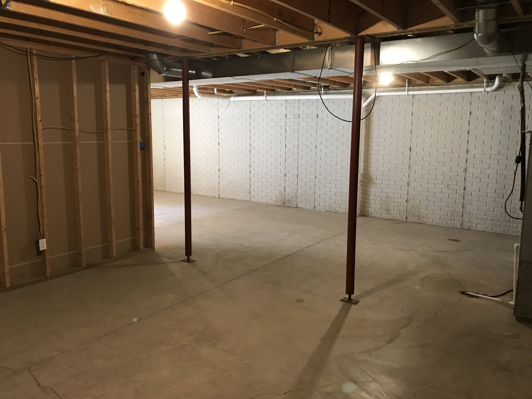 Unfinished Basement in Parkview B Duplex