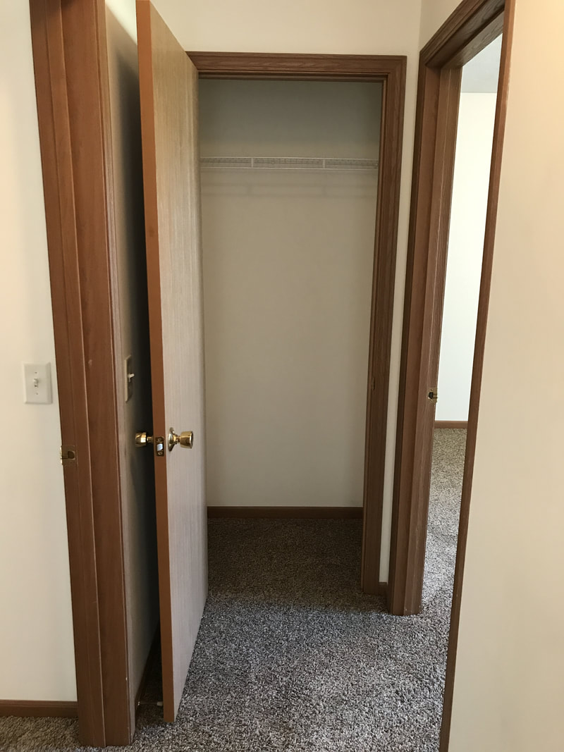 Hallway closet in Parkview B Duplex